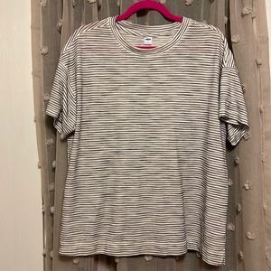 Old Navy Loose Vintage Rextured-Strip T-Shirt for Women- Large